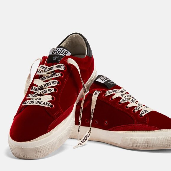 Golden Goose Superstar May Sneakers in Red Velvet size EU 41 / US 11 NEW - Picture 1 of 10